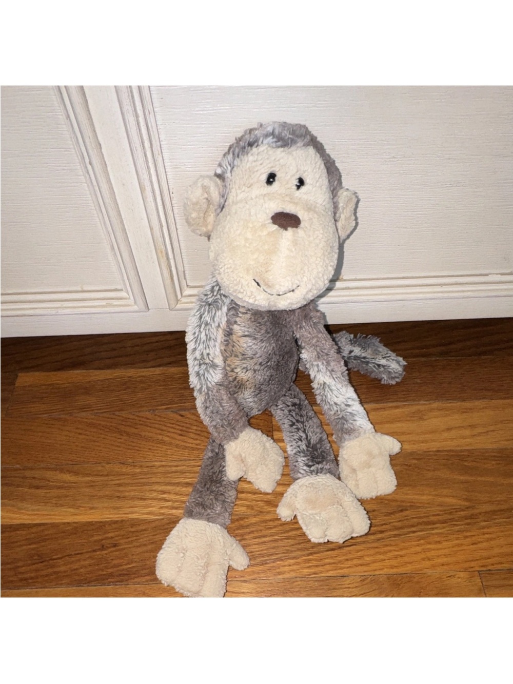 Jellycat Mattie Monkey Stuffed Animal - Gray & Cream - Picture 5 of 8